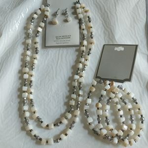 Beaded 3pc Necklace Set